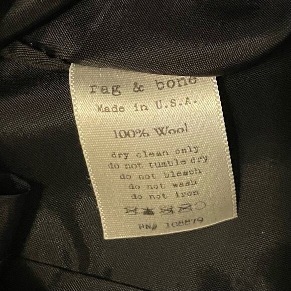 rag & bone Sheath Wool Suit Dress two Tone Color Block Professional Lined sz 10 - Picture 10 of 15